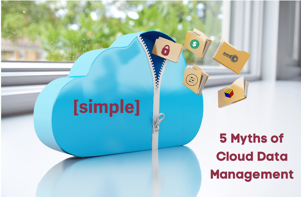 Cloud image with folders entering